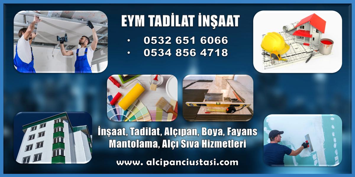EYM TADİLAT İNŞAAT ®️ Alçıpan, Boya, Mantolama, Fayans EYM TADİLAT İNŞAAT ®️ Alçıpan, Boya, Mantolama, Fayans